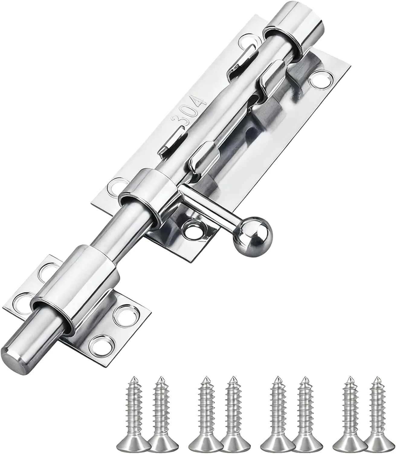 قفل زبانه ای 5 اینچی SANTUO، قفل درب استیل ضد زنگ، قفل درب سنگین با سوراخ قفل، قفل کشویی، قفل امنیتی درب، قفل برای درب های حمام، اتاق خواب، باغ و سوله قفل زبانه ای 5 اینچی SANTUO، قفل درب استیل ضد زنگ، قفل درب سنگین با سوراخ قفل، قفل کشویی، قفل امنیتی درب، قفل برای درب های حمام، اتاق خواب، باغ و سوله