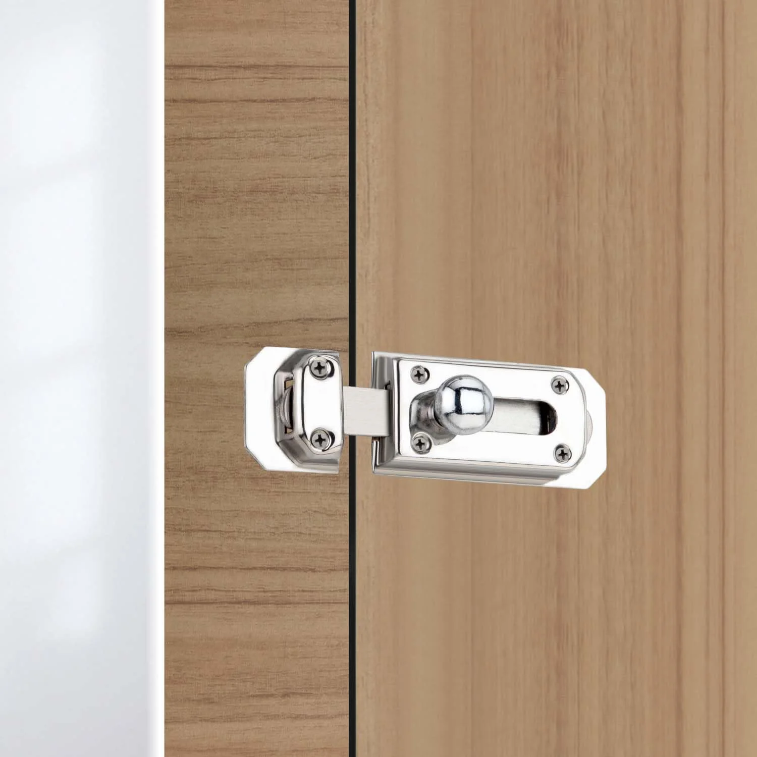 قفل زبانه ای استیل ضد زنگ 4 اینچی سردار | قفل اهرمی | قفل درب | مناسب برای خانه/حمام/آشپزخانه/دفتر (4 عدد) قفل زبانه ای استیل ضد زنگ 4 اینچی سردار | قفل اهرمی | قفل درب | مناسب برای خانه/حمام/آشپزخانه/دفتر (4 عدد)