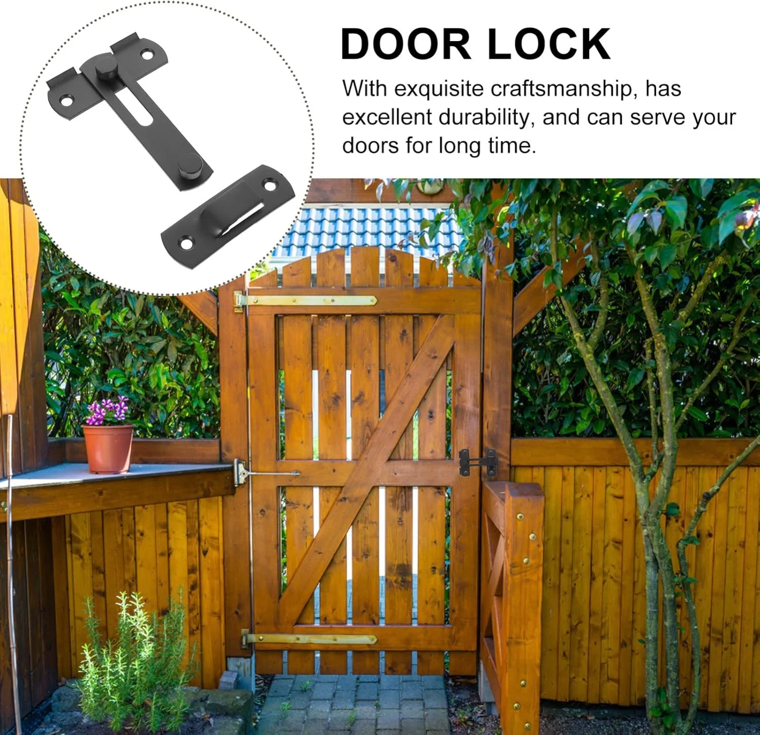 3 عدد قفل زبانه چرخشی، قفل بست درب، قفل ایمنی درب با پیچ برای درب منزل، پنجره، کابینت، کمد، مبلمان، مشکی