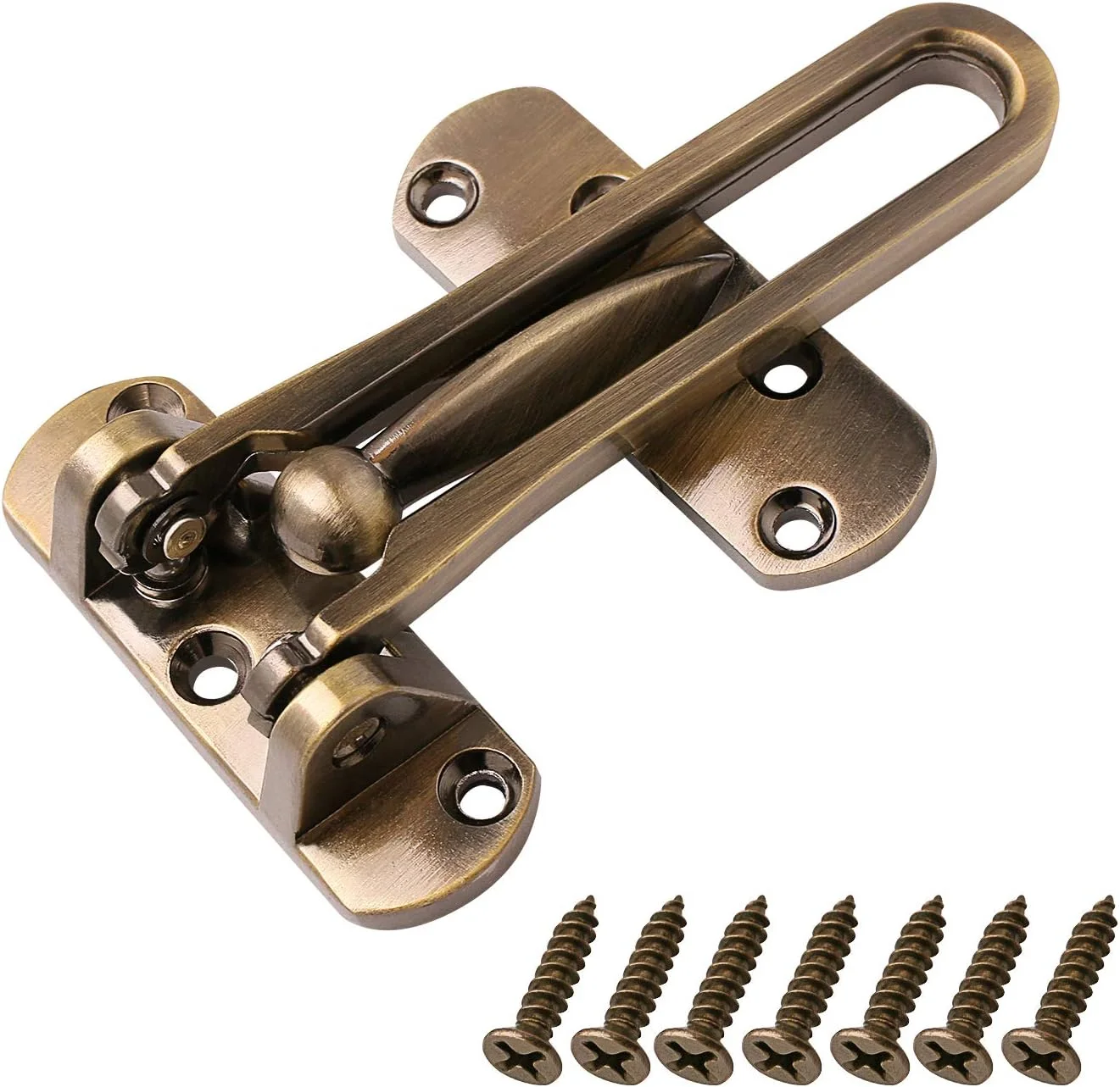 قفل تقویت درب، قفل های درب برای بالای درب، قفل میله چرخشی برای امنیت خانه قفل درب ورودی برای کودکان آلیاژ آلومینیوم جامد ضخیم (برنزی) قفل تقویت درب، قفل های درب برای بالای درب، قفل میله چرخشی برای امنیت خانه قفل درب ورودی برای کودکان آلیاژ آلومینیوم جامد ضخیم (برنزی)