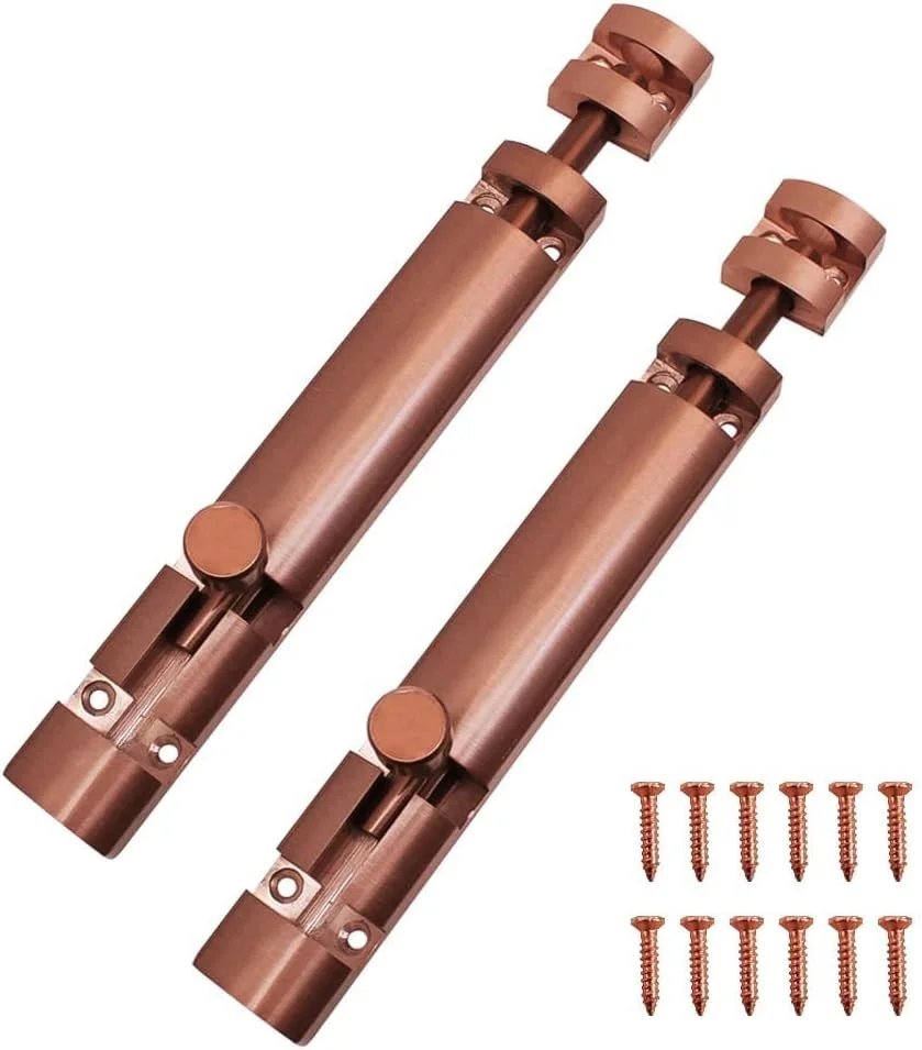 زبانه درب برجک ولو پریمیوم Xylo / قفل درب / کوندی / چیتاکنی / چیتکینی (روکش رزگلد، بسته 2 عددی) (200mm / 8 اینچ) زبانه درب برجک ولو پریمیوم Xylo / قفل درب / کوندی / چیتاکنی / چیتکینی (روکش رزگلد، بسته 2 عددی) (200mm / 8 اینچ)