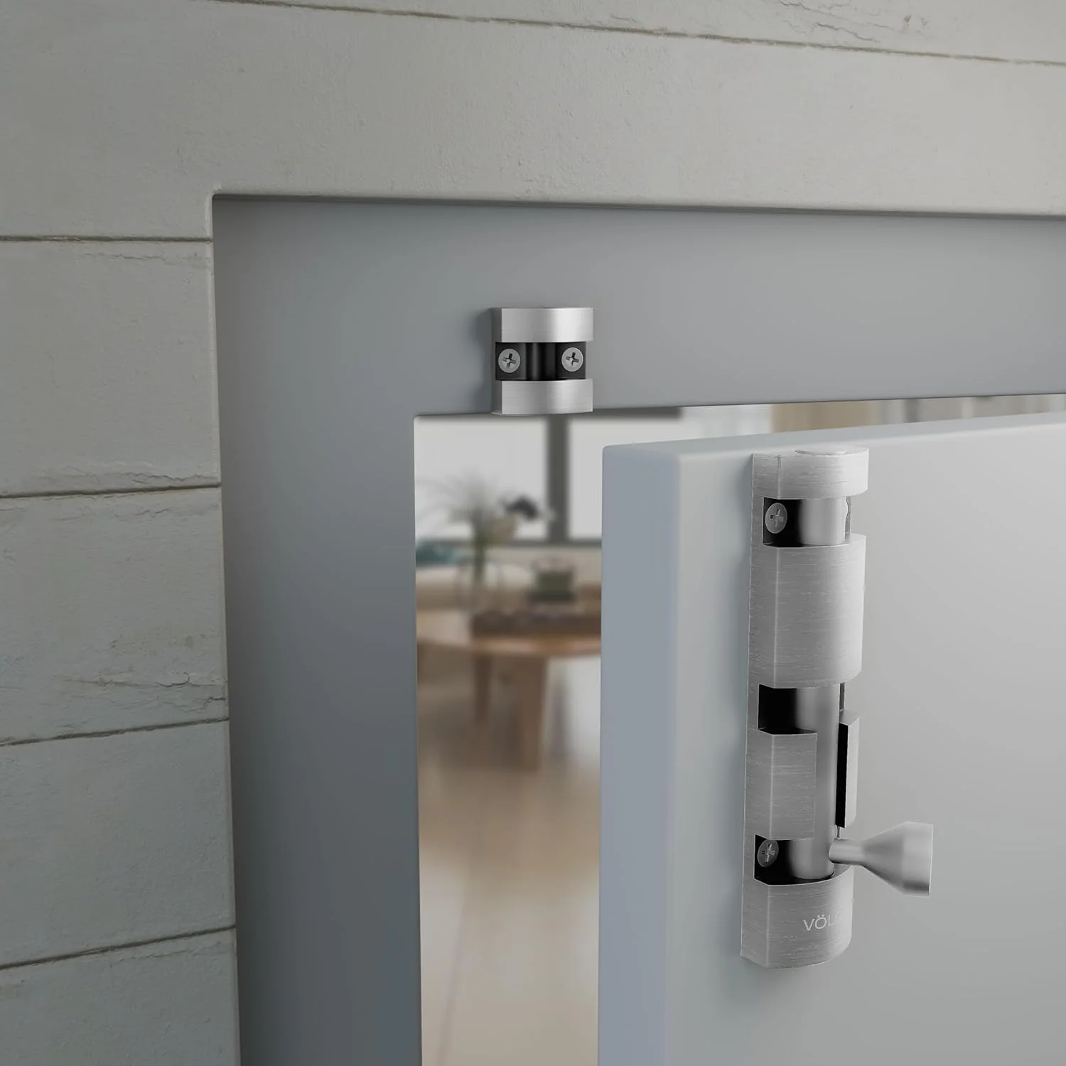 میله استیل ضد زنگ 450 میلی‌متری / 18 اینچی با روکش ساتن Volo Premium Xylo Towerbolt / قفل درب - بسته 4 عددی