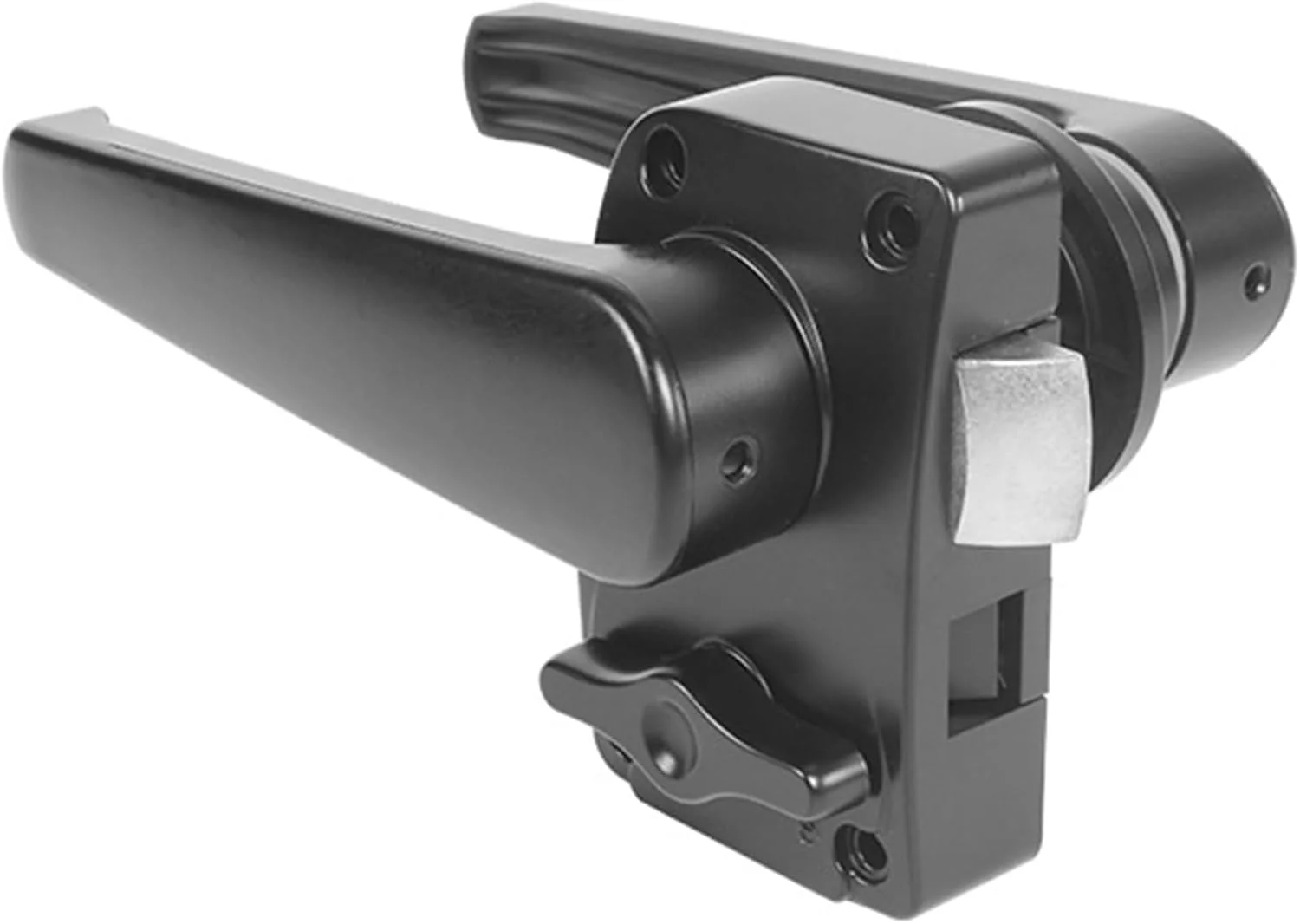 قفل درب حمام NOGRAX، قفل دستگیره درب توالت، مناسب برای کمپر، قایق و سخت افزار مبلمان (مشکی)