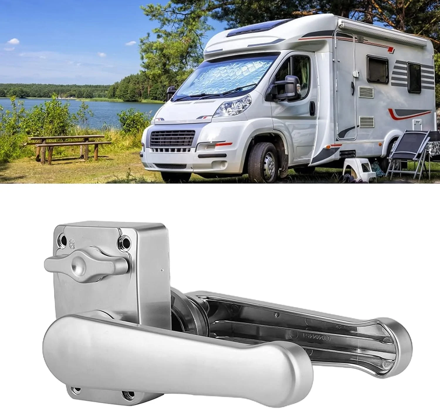 قفل درب حمام NOGRAX، قفل دستگیره درب توالت، مناسب برای کمپر، قایق و سخت افزار مبلمان (مشکی)