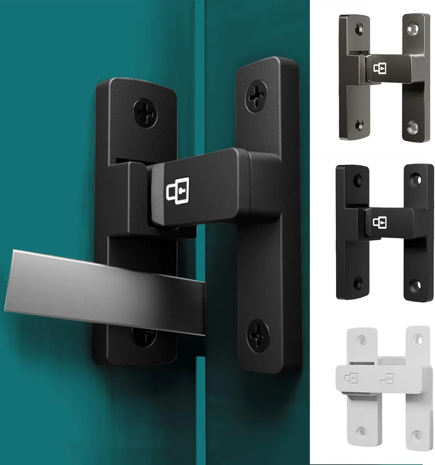 قفل کشویی چند منظوره برای امنیت لوازم منزل و محل کار، مناسب برای استفاده روزانه، آلیاژ زینک مستحکم