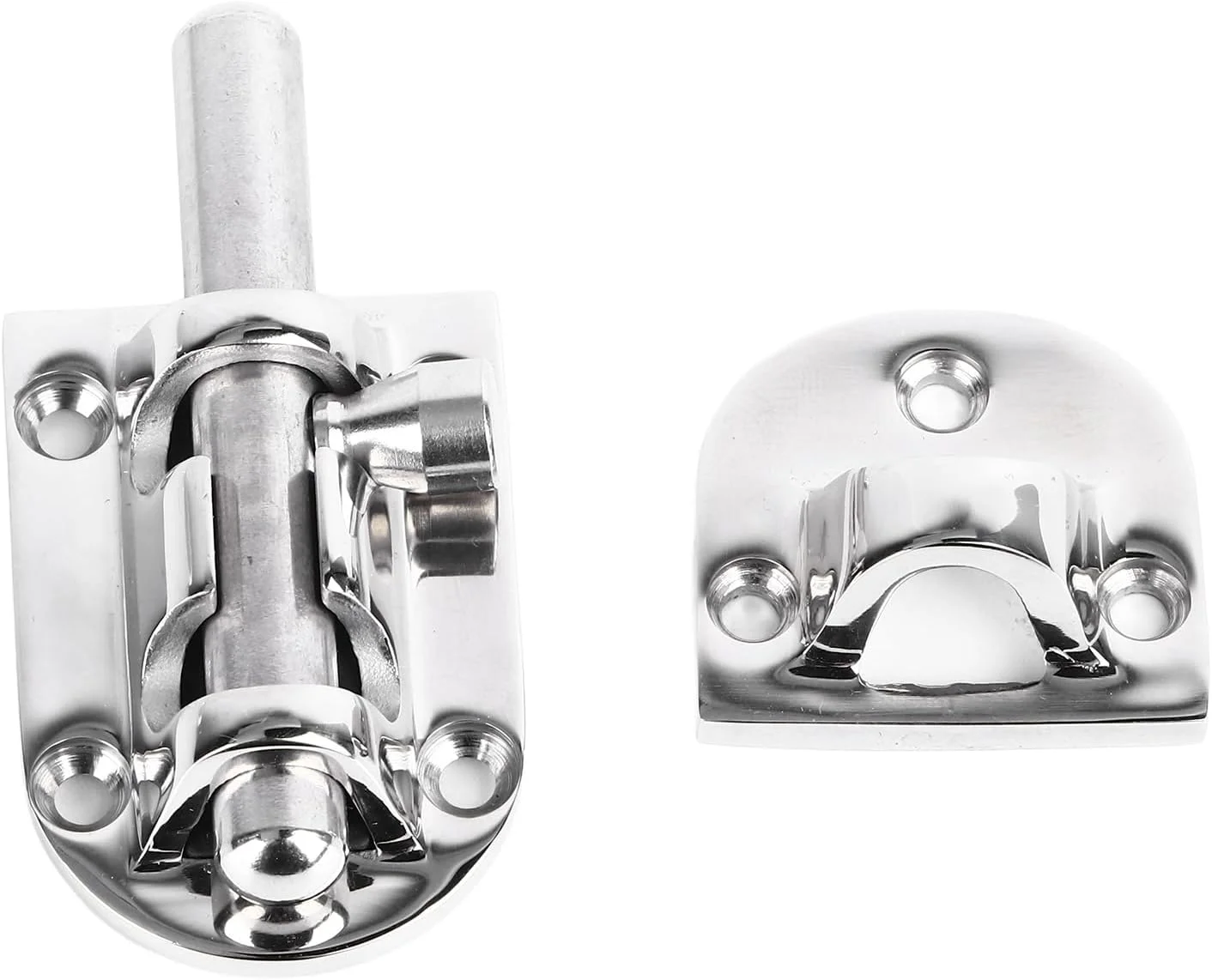 زبانه قفل درب NDNCZDHC، قفل کشویی 90x38 میلی‌متری، زبانه درب استیل ضد زنگ برای کابینت کوچک، پنجره، درب دروازه، جعبه نگهداری