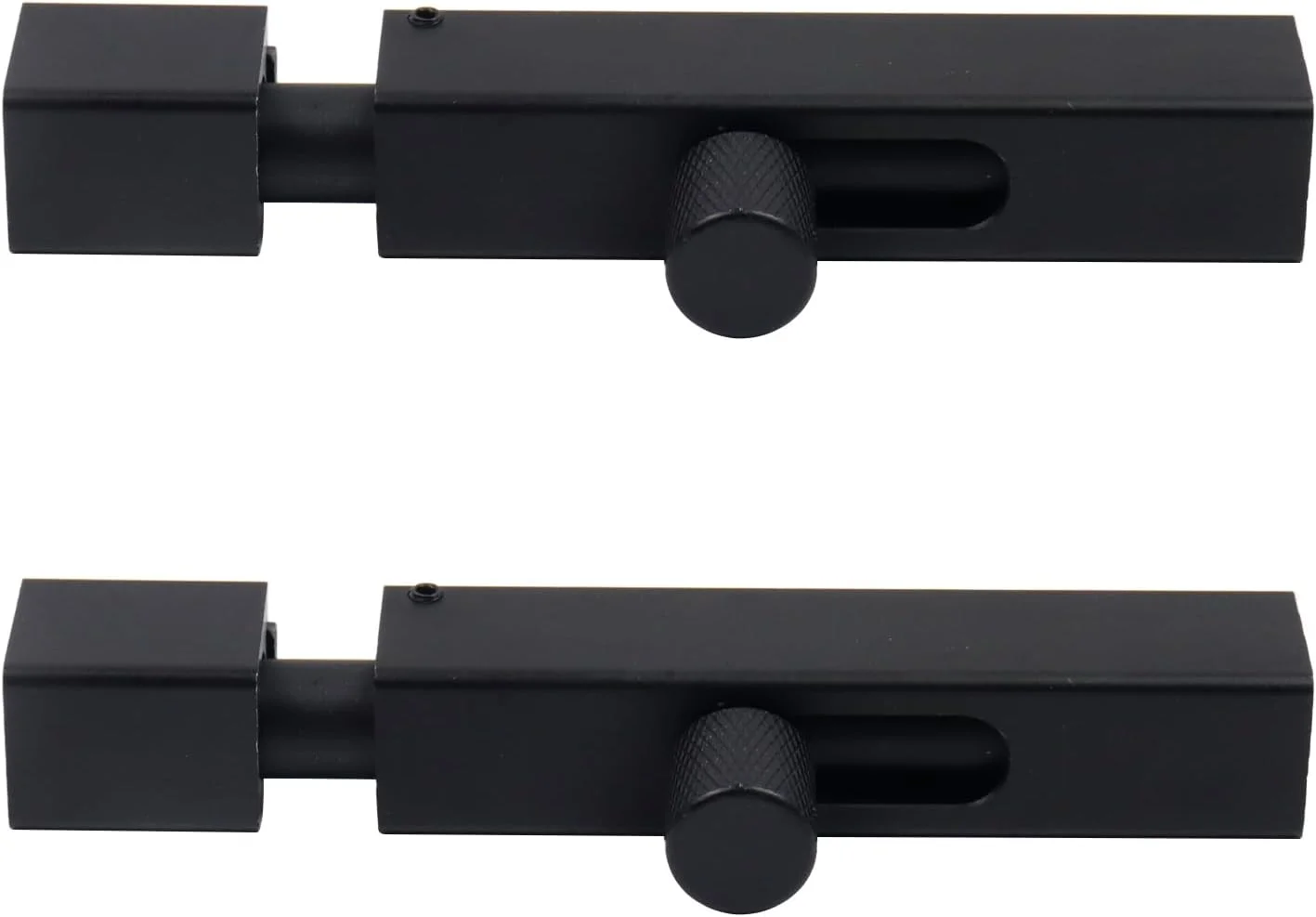 زبانه قفل درب امنیتی نایسریتی، 2 عددی، 90 میلی‌متری، قفل ایمنی درب مشکی برای داخل، قفل کشویی درب حمام