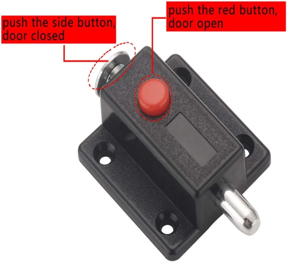 قفل زبانه ای MLDWME برای درب، پنجره، جعبه کابینت، کمد، قفل کشویی، پیچ ایمنی خانگی، سخت افزار مبلمان DIY (رنگ: A)