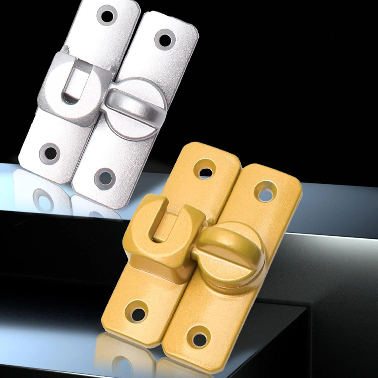 قفل زبانه ای کشویی چند منظوره برای امنیت لوازم منزل و اداره، مناسب برای استفاده روزانه، آلیاژ آلومینیوم مستحکم