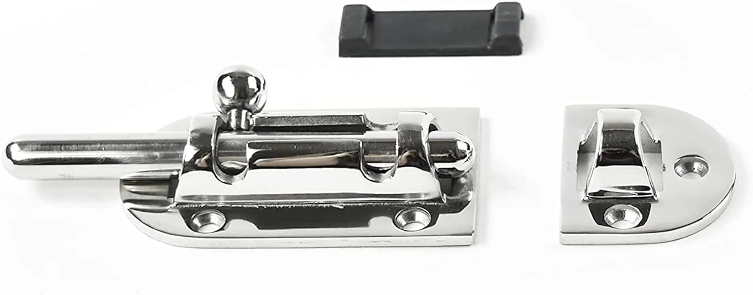 قفل اهرمی استیل دریایی Marine City، فولاد ضد زنگ 316، سنگین، مناسب درب، با 6 نقطه اتصال (اندازه: 4-1/4 اینچ × 1-1/2 اینچ) (M) قفل اهرمی استیل دریایی Marine City، فولاد ضد زنگ 316، سنگین، مناسب درب، با 6 نقطه اتصال (اندازه: 4-1/4 اینچ × 1-1/2 اینچ) (M)