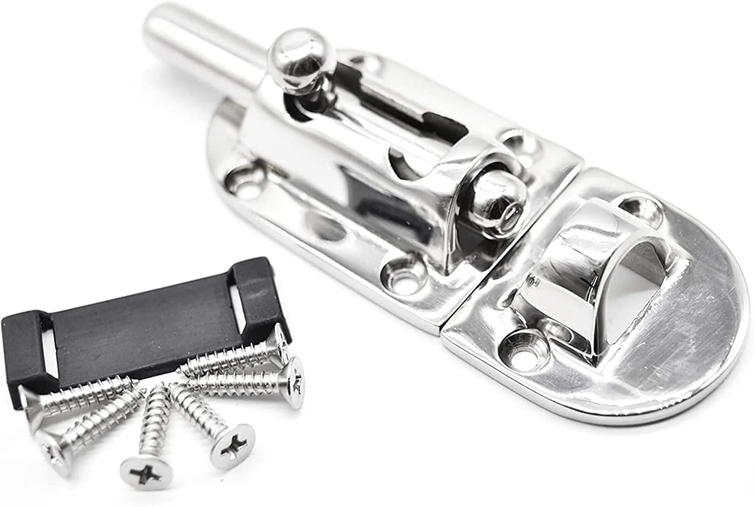 قفل اهرمی استیل دریایی Marine City، فولاد ضد زنگ 316، سنگین، مناسب درب، دارای 6 نقطه اتصال (اندازه: 3-1/2 اینچ × 1-1/2 اینچ) (S) قفل اهرمی استیل دریایی Marine City، فولاد ضد زنگ 316، سنگین، مناسب درب، دارای 6 نقطه اتصال (اندازه: 3-1/2 اینچ × 1-1/2 اینچ) (S)