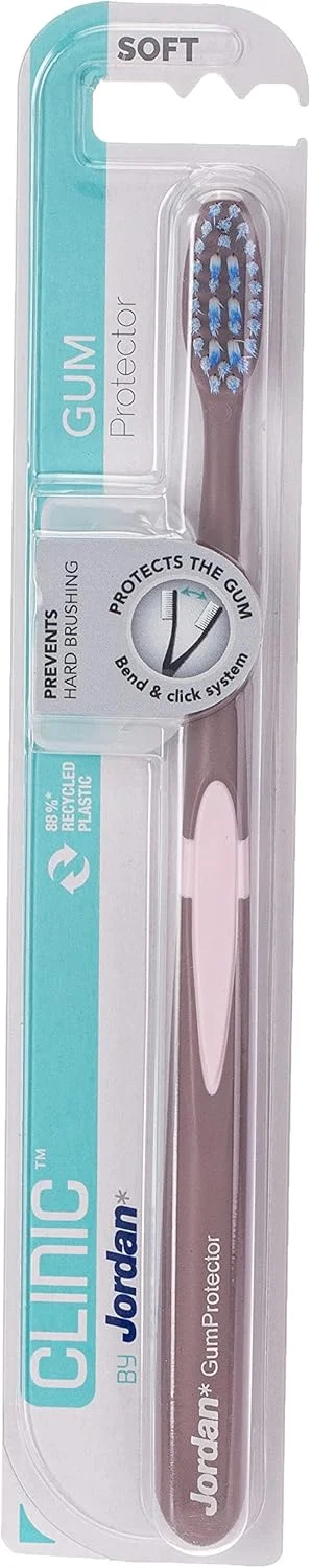 مسواک محافظ لثه جردن، نرم - رنگ های متنوع، بسته 1 عددی