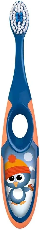 مسواک دستی کودکانه جردن، مناسب 3 تا 5 سال، برس نرم و بدون BPA (رنگ تصادفی) (بسته 1 عددی)، آبی