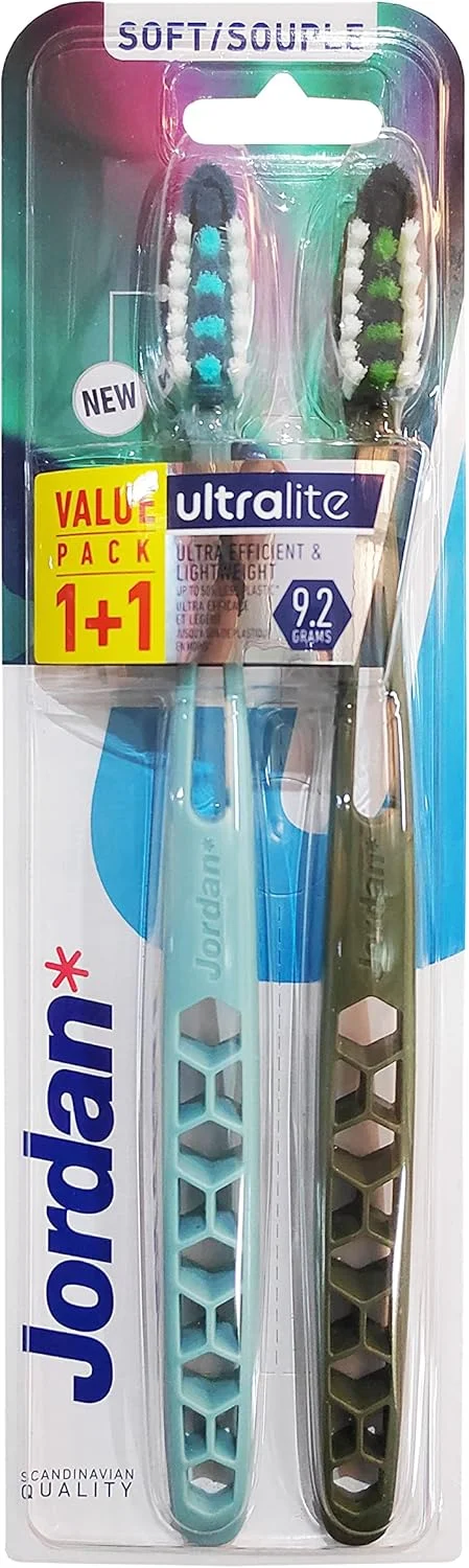 مسواک نرم جردن مدل Ultralite بسته 1+1 رایگان