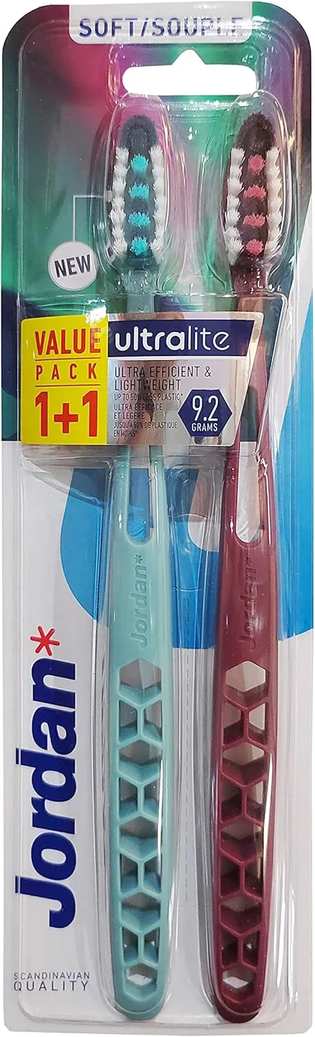 مسواک نرم جردن مدل Ultralite بسته 1+1 رایگان