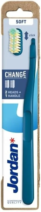 مسواک نرم جردن Change با 2 سری + 1 دسته