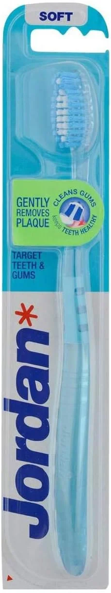 مسواک نرم جردن مدل Target Teeth & Gums، یک عدد - رنگ متنوع