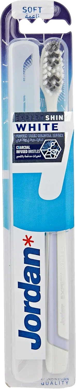 مسواک براق کننده جردن کلینیک، نرم، 1 عدد، رنگ های متنوع