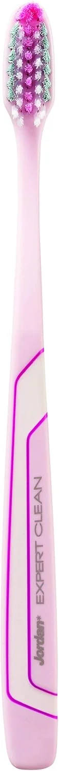 مسواک جردن Expert Clean به همراه جعبه مسافرتی، نرم، 1 عدد - رنگ های متنوع
