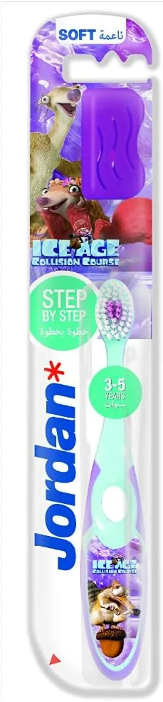 مسواک جردن Step 2، مناسب 3-5 سال، رنگ های متنوع