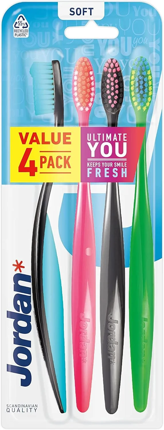 مسواک نرم جردن آلتیمیت یو بسته 4 عددی