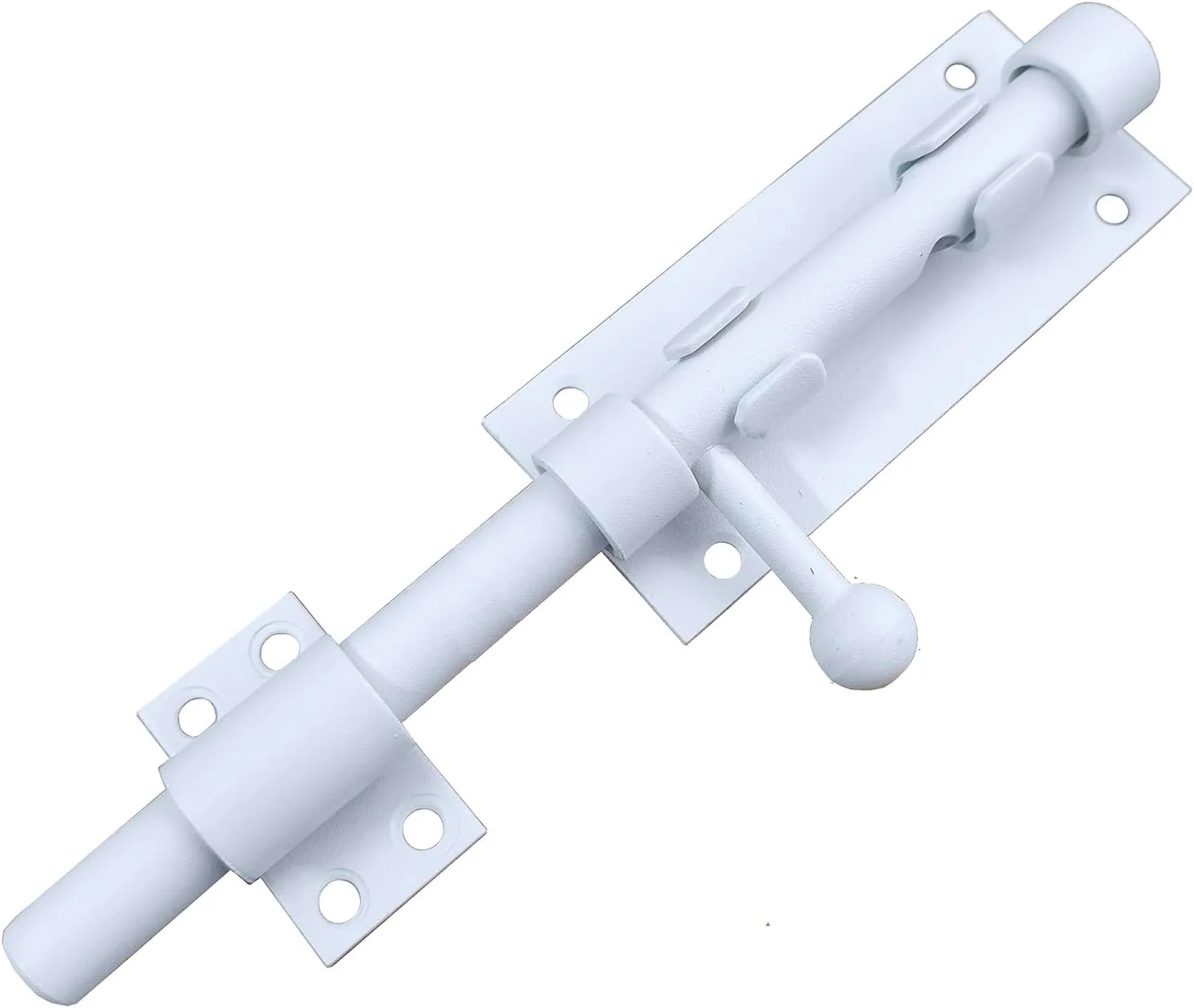 قفل درب Litensh برای دروازه های کشویی، قفل درب، قفل زبانه ای، قفل دروازه با سوراخ برای قفل آویز، قفل مرده فولادی ضد زنگ 304، قفل درب کوچک، قطر 14 میلی متر، سفید