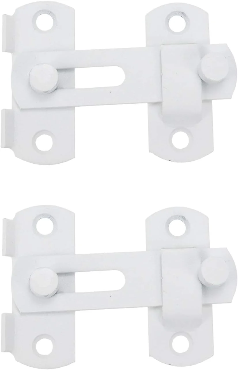 قفل زبانه استیل ضد زنگ LC LICTOP، قفل درب کوچک، قفل سفید رنگ، 2 عدد قفل زبانه استیل ضد زنگ LC LICTOP، قفل درب کوچک، قفل سفید رنگ، 2 عدد