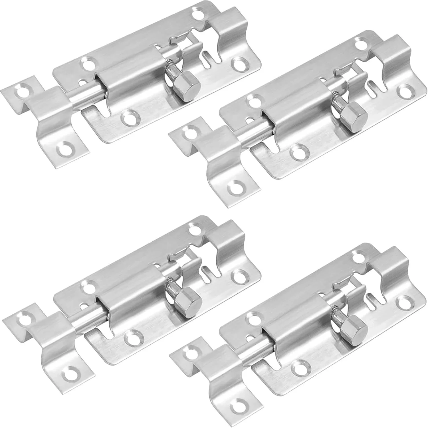 بست درب 20 عددی، قفل زبانه درب، بست های استوانه ای، سخت افزار، فولاد ضد زنگ ضخیم شده، کشویی با پیچ برای درهای فرورفته و دروازه های همسطح