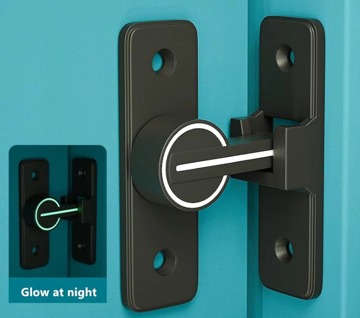 قفل زاویه راست 90 درجه خزنه، قفل ضامن درب سنگین، قفل بادامکی، قفل فشاری کششی درب و پنجره، قفل میله ای، قفل درب کشویی (رنگ شب تاب)