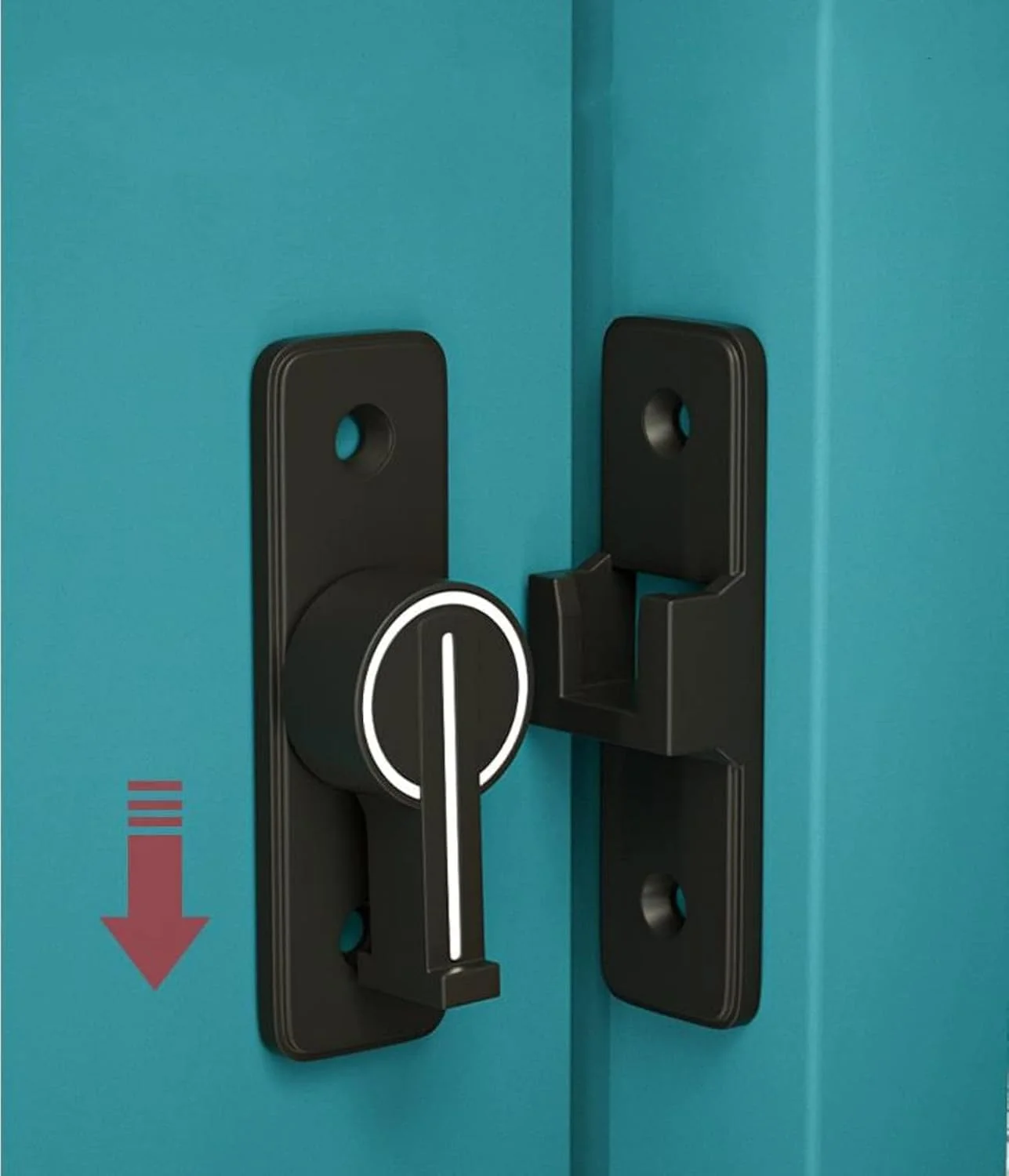 قفل زاویه راست 90 درجه خزنه، قفل ضامن درب سنگین، قفل بادامکی، قفل فشاری کششی درب و پنجره، قفل میله ای، قفل درب کشویی (رنگ شب تاب)