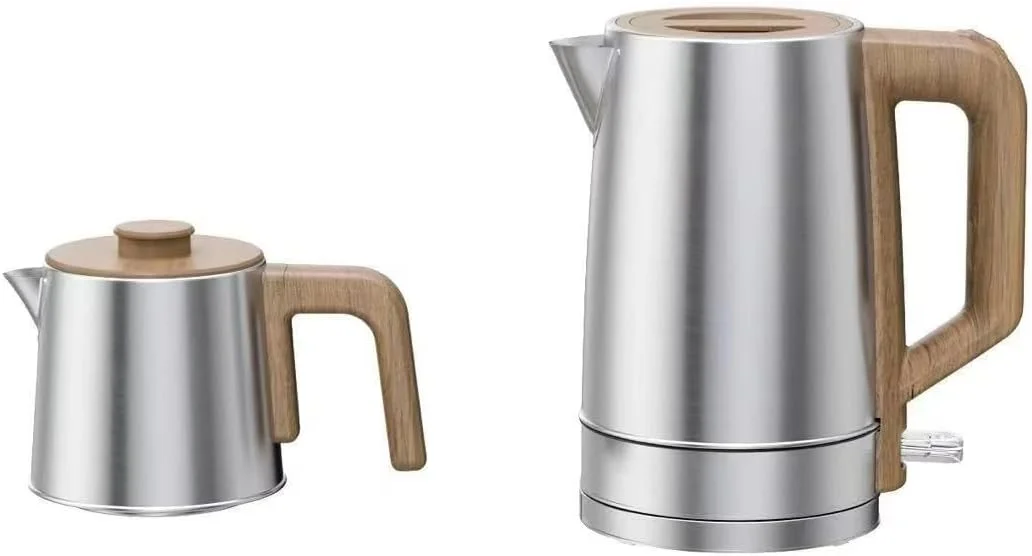 چای ساز سماوری برقی - کتری دو جداره استیل ضد زنگ، ظرفیت 1 و 2 لیتر، خاموش شدن خودکار، گرمایش دوگانه برای آب و دم کردن چای - کتری برقی آشپزخانه خانگی چای ساز سماوری برقی - کتری دو جداره استیل ضد زنگ، ظرفیت 1 و 2 لیتر، خاموش شدن خودکار، گرمایش دوگانه برای آب و دم کردن چای - کتری برقی آشپزخانه خانگی