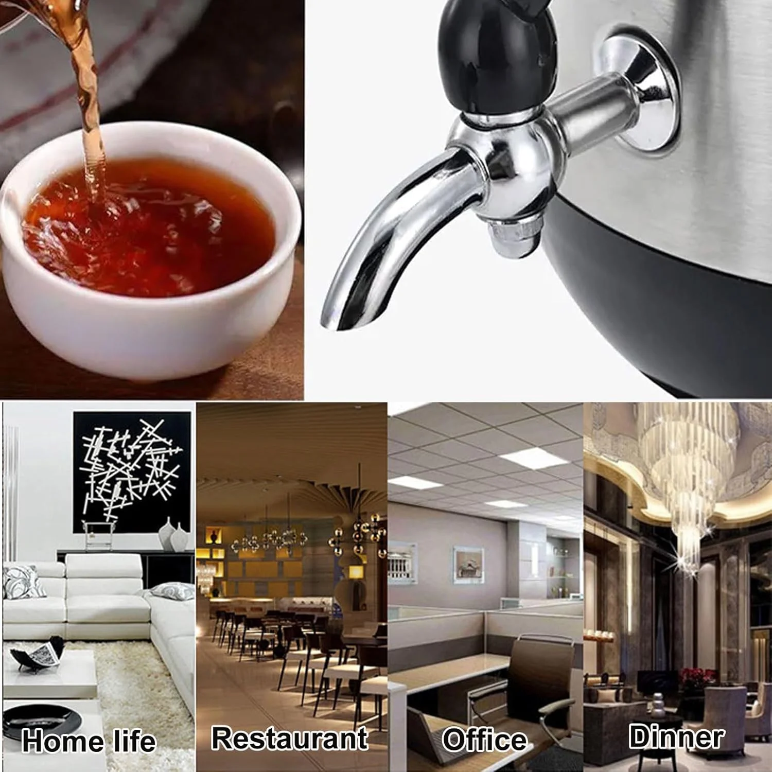 چای ساز سماوری برقی 2000 وات، قوری سرامیکی 1 لیتری، کتری استیل 3 لیتری، با عملکرد گرم نگهدارنده، خاموش شدن خودکار و محافظت در برابر خشک شدن، ست قهوه ساز، مناسب برای رستوران، مهمانی، هتل، کافه تریا چای ساز سماوری برقی 2000 وات، قوری سرامیکی 1 لیتری، کتری استیل 3 لیتری، با عملکرد گرم نگهدارنده، خاموش شدن خودکار و محافظت در برابر خشک شدن، ست قهوه ساز، مناسب برای رستوران، مهمانی، هتل، کافه تریا