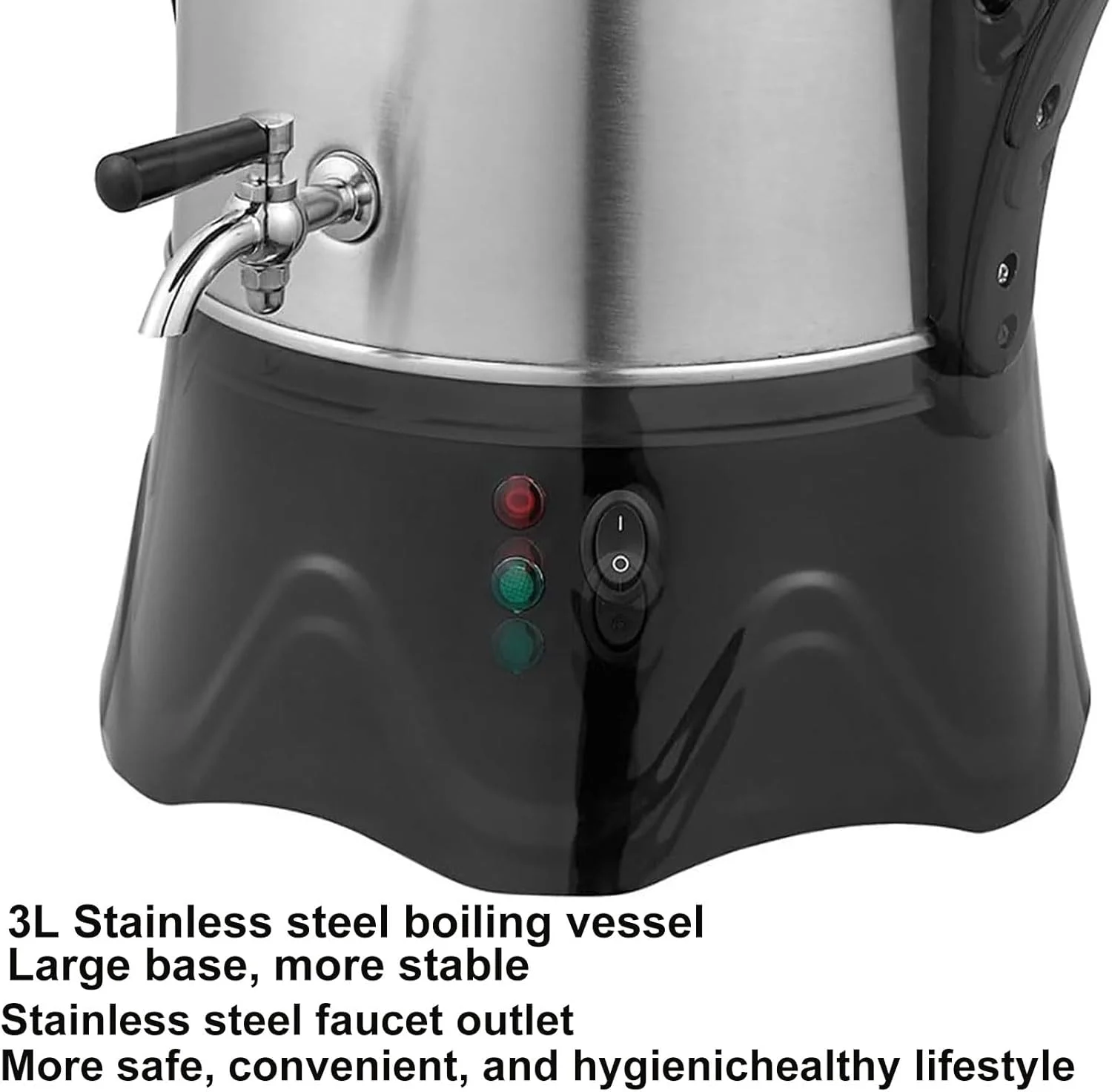 چای ساز سماوری برقی 2000 وات، قوری سرامیکی 1 لیتری، کتری استیل 3 لیتری، با عملکرد گرم نگهدارنده، خاموش شدن خودکار و محافظت در برابر خشک شدن، ست قهوه ساز، مناسب برای رستوران، مهمانی، هتل، کافه تریا چای ساز سماوری برقی 2000 وات، قوری سرامیکی 1 لیتری، کتری استیل 3 لیتری، با عملکرد گرم نگهدارنده، خاموش شدن خودکار و محافظت در برابر خشک شدن، ست قهوه ساز، مناسب برای رستوران، مهمانی، هتل، کافه تریا