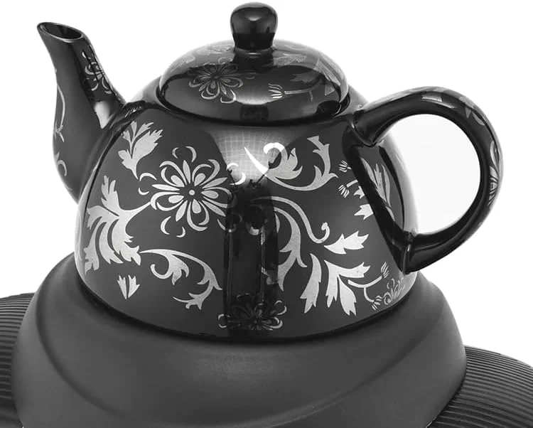 کتری سماوری برقی، ظرفیت 4 لیتر، 1350 وات، پایه بدون سیم 360 درجه، طرح گلدار، استیل ضد زنگ و پلاستیک – مدل SK-SH-1068 سفید کتری سماوری برقی، ظرفیت 4 لیتر، 1350 وات، پایه بدون سیم 360 درجه، طرح گلدار، استیل ضد زنگ و پلاستیک – مدل SK-SH-1068 سفید