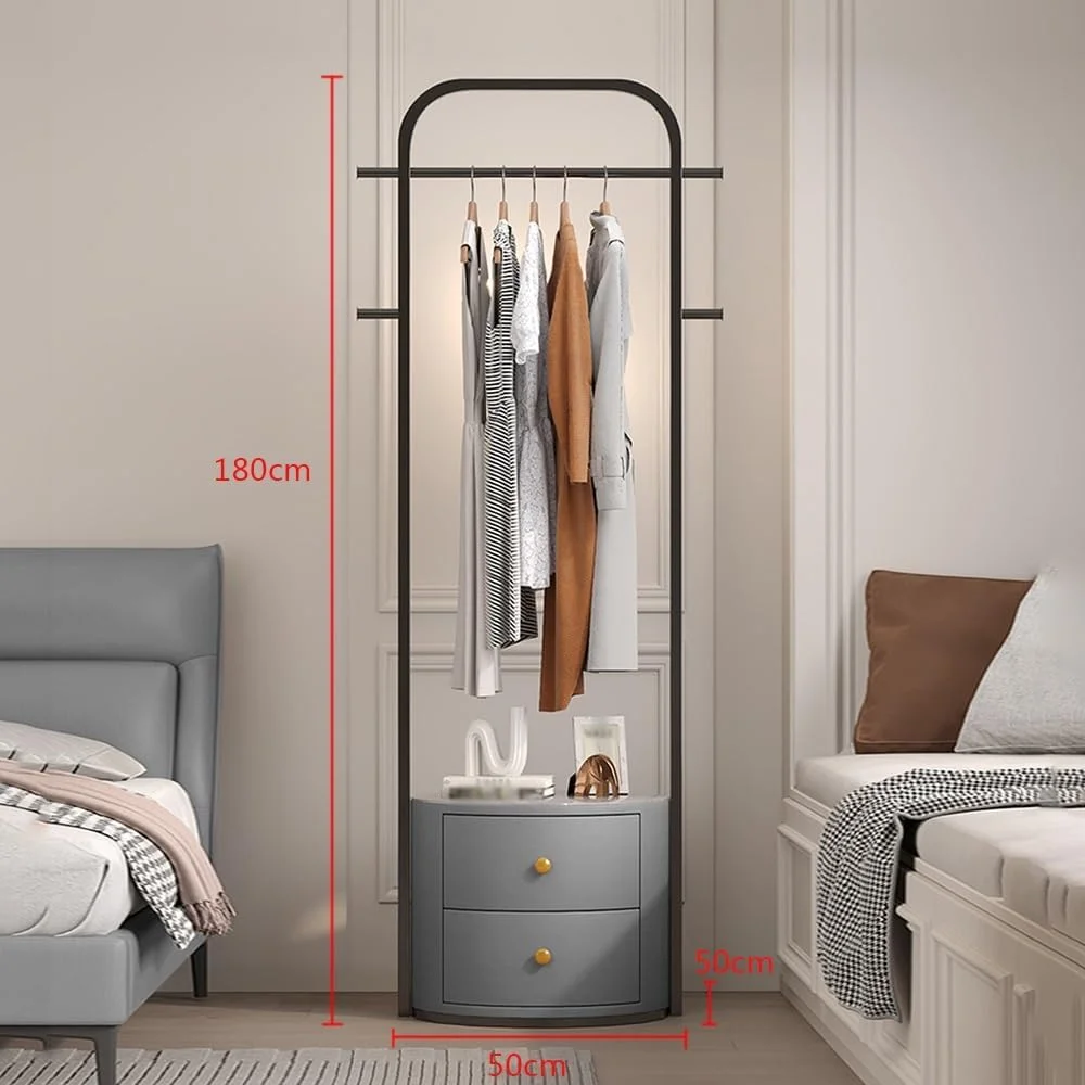 جالباسی چند منظوره، جالباسی اتاق خواب، قفسه لباس کنار تخت، قفسه لباس اتاق نشیمن، کمد کنار مبل، آویز لباس ایستاده (خاکستری) جالباسی چند منظوره، جالباسی اتاق خواب، قفسه لباس کنار تخت، قفسه لباس اتاق نشیمن، کمد کنار مبل، آویز لباس ایستاده (خاکستری)