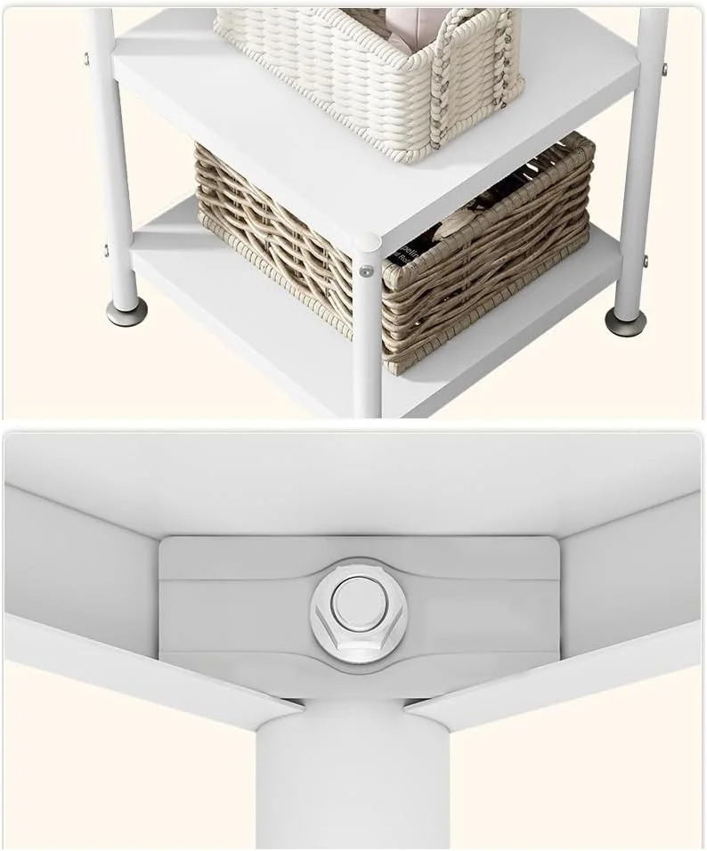 رخت آویز فلزی، قفسه کت، گوشه اتاق خواب، قفسه لباس ایستاده چند منظوره، رخت آویز لباس خانگی داخلی Taiyuan (طلایی)