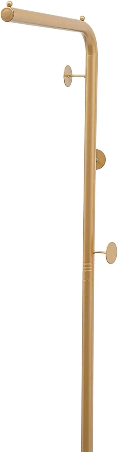 رخت آویز ایستاده مدل L شکل، با ظرفیت بالا، به همراه پایه برای راهرو/اتاق نشیمن رخت آویز ایستاده مدل L شکل، با ظرفیت بالا، به همراه پایه برای راهرو/اتاق نشیمن