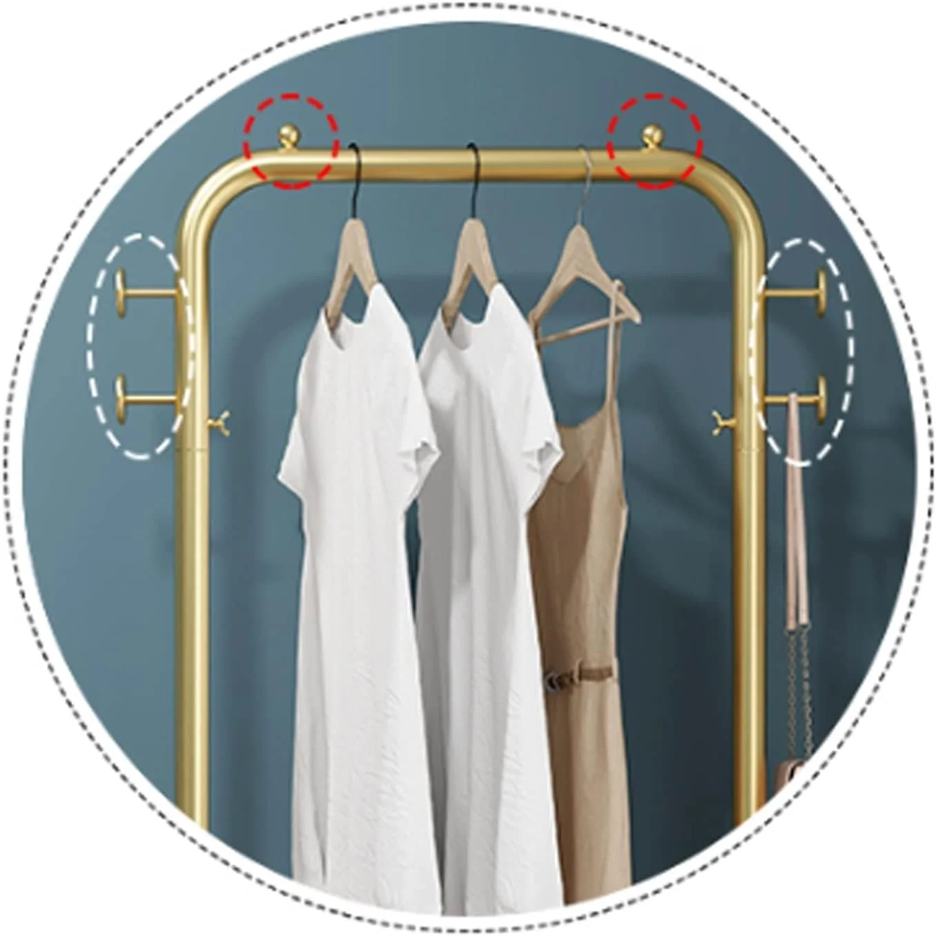 رخت آویز ایستاده، جالباسی شیک و سبک برای منزل، رخت آویز ساده مناسب اتاق خواب دانشجویی، آویز لباس چند منظوره چرخ دار (نقره ای، 40 سانتی متر) رخت آویز ایستاده، جالباسی شیک و سبک برای منزل، رخت آویز ساده مناسب اتاق خواب دانشجویی، آویز لباس چند منظوره چرخ دار (نقره ای، 40 سانتی متر)
