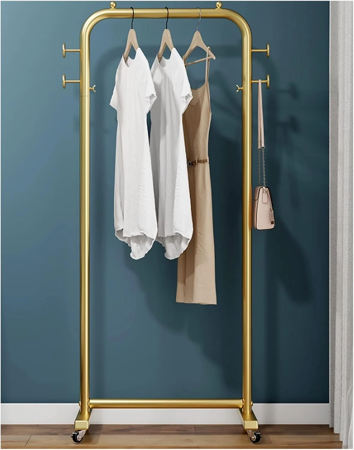 رخت آویز ایستاده، جالباسی شیک و سبک برای منزل، رخت آویز ساده مناسب اتاق خواب دانشجویی، آویز لباس چند منظوره چرخ دار (نقره ای، 40 سانتی متر) رخت آویز ایستاده، جالباسی شیک و سبک برای منزل، رخت آویز ساده مناسب اتاق خواب دانشجویی، آویز لباس چند منظوره چرخ دار (نقره ای، 40 سانتی متر)