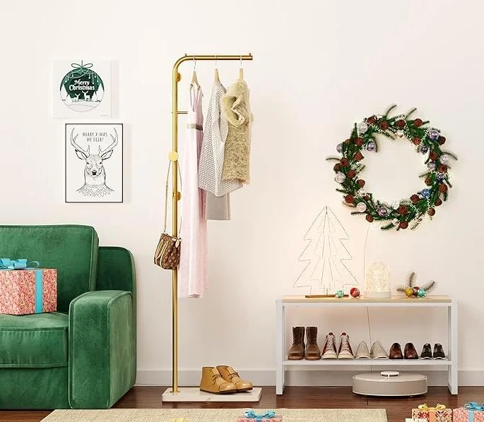 جالباسی فلزی ایستاده AIRFULAE با پایه سنگ مرمر طبیعی، ارتفاع 170 سانتی متر، مناسب برای ورودی منزل، اتاق خواب، هتل، دارای 3 آویز، مناسب برای آویزان کردن کت، کلاه، شال، لباس و کیف دستی جالباسی فلزی ایستاده AIRFULAE با پایه سنگ مرمر طبیعی، ارتفاع 170 سانتی متر، مناسب برای ورودی منزل، اتاق خواب، هتل، دارای 3 آویز، مناسب برای آویزان کردن کت، کلاه، شال، لباس و کیف دستی