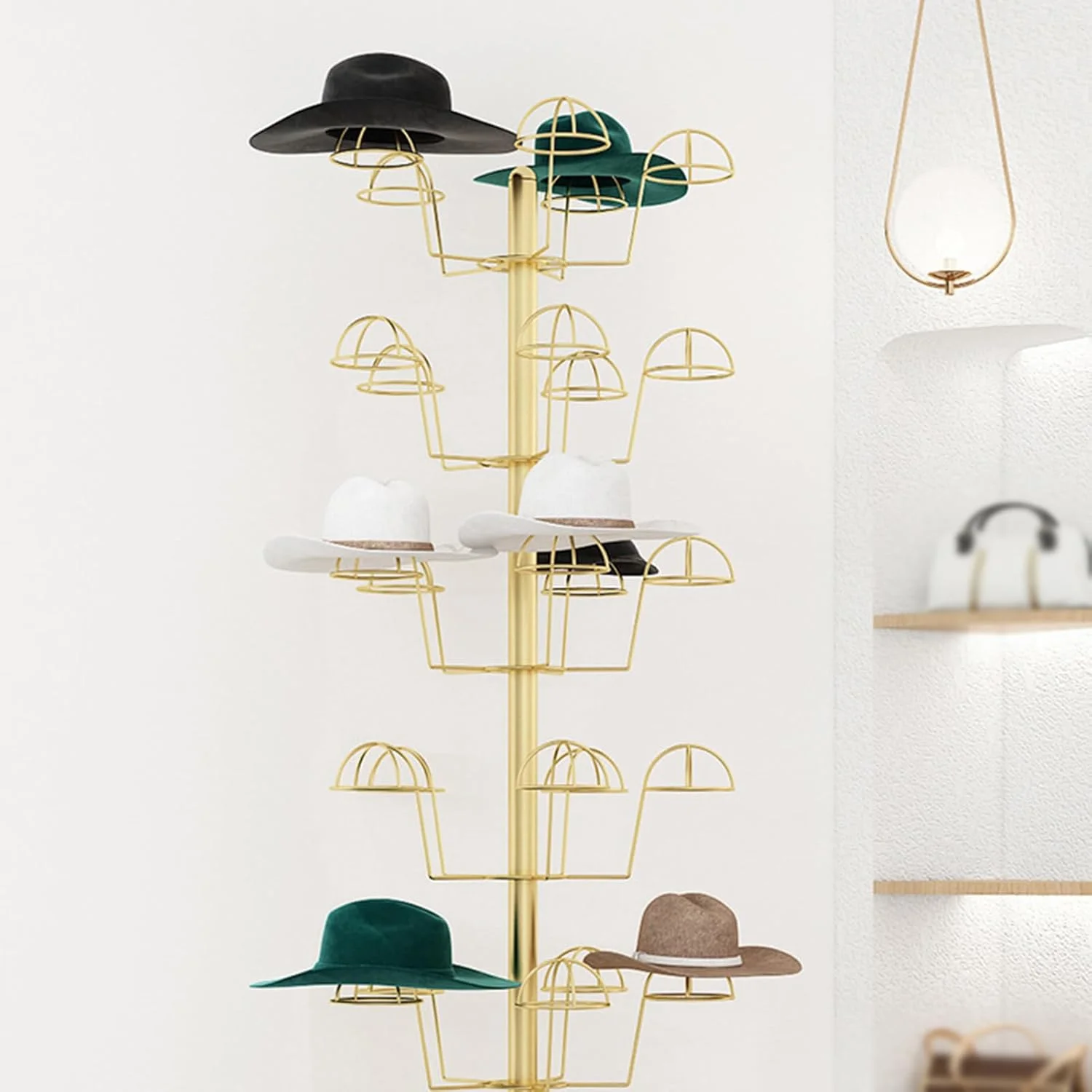 استند فلزی کلاه برای کلاههای بیسبال، سازماندهنده و نمایشگر کلاه برای مراکز خرید/فروشگاههای پوشاک/غرفهها/فروشگاههای خردهفروشی، استند نمایش کلاه برای کودکان و بزرگسالان استند فلزی کلاه برای کلاههای بیسبال، سازماندهنده و نمایشگر کلاه برای مراکز خرید/فروشگاههای پوشاک/غرفهها/فروشگاههای خردهفروشی، استند نمایش کلاه برای کودکان و بزرگسالان