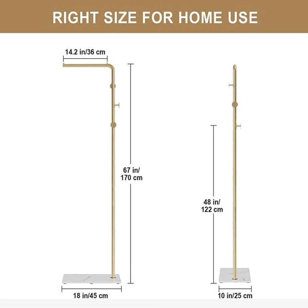 جالباسی فلزی ایستاده AIRFULAE با پایه سنگ مرمر طبیعی، ارتفاع 170 سانتی متر، مناسب برای ورودی منزل، اتاق خواب، هتل، دارای 3 آویز، مناسب برای آویزان کردن کت، کلاه، شال، لباس و کیف دستی جالباسی فلزی ایستاده AIRFULAE با پایه سنگ مرمر طبیعی، ارتفاع 170 سانتی متر، مناسب برای ورودی منزل، اتاق خواب، هتل، دارای 3 آویز، مناسب برای آویزان کردن کت، کلاه، شال، لباس و کیف دستی