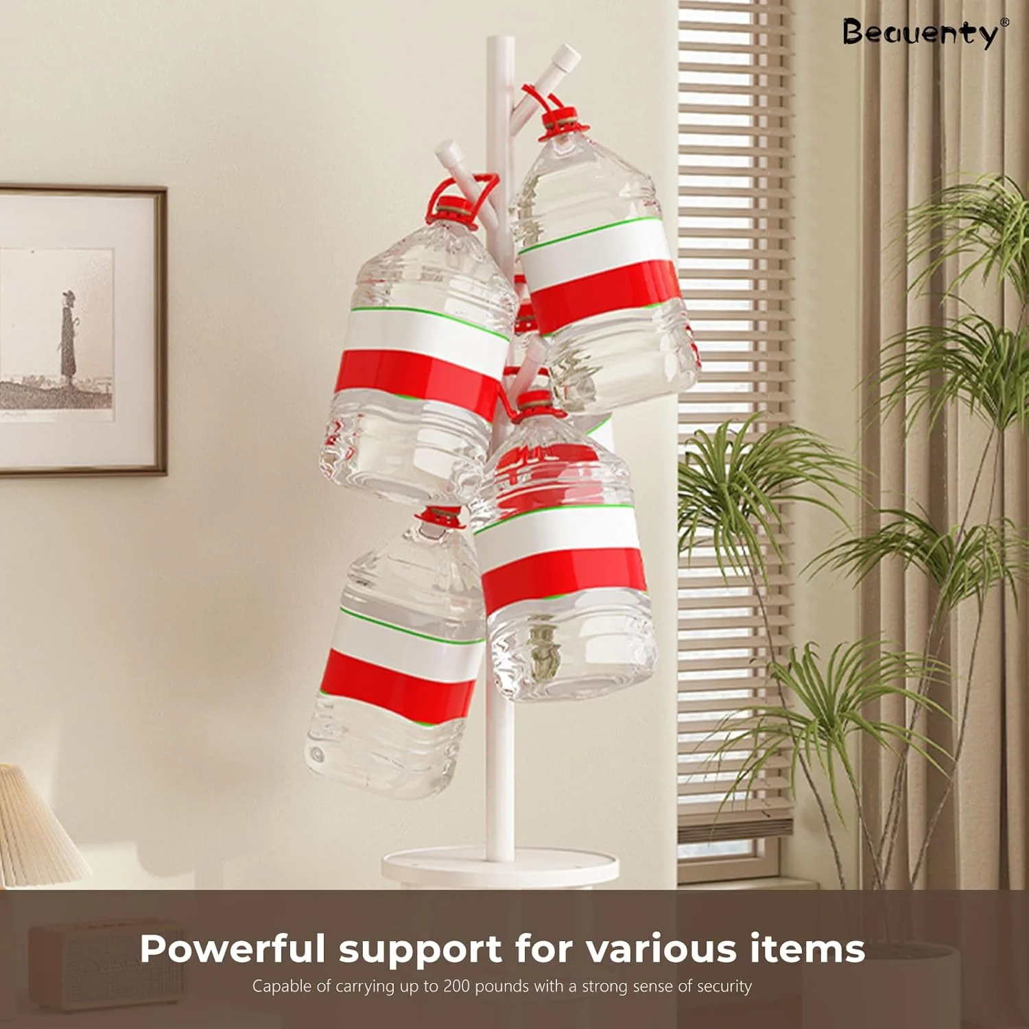 چوب لباسی ایستاده چوبی Beauenty با قفسه چرخشی، رخت آویز مستقل با 6 آویز، مناسب اتاق خواب، دفتر و راهرو (سفید + چرخش 360 درجه) چوب لباسی ایستاده چوبی Beauenty با قفسه چرخشی، رخت آویز مستقل با 6 آویز، مناسب اتاق خواب، دفتر و راهرو (سفید + چرخش 360 درجه)