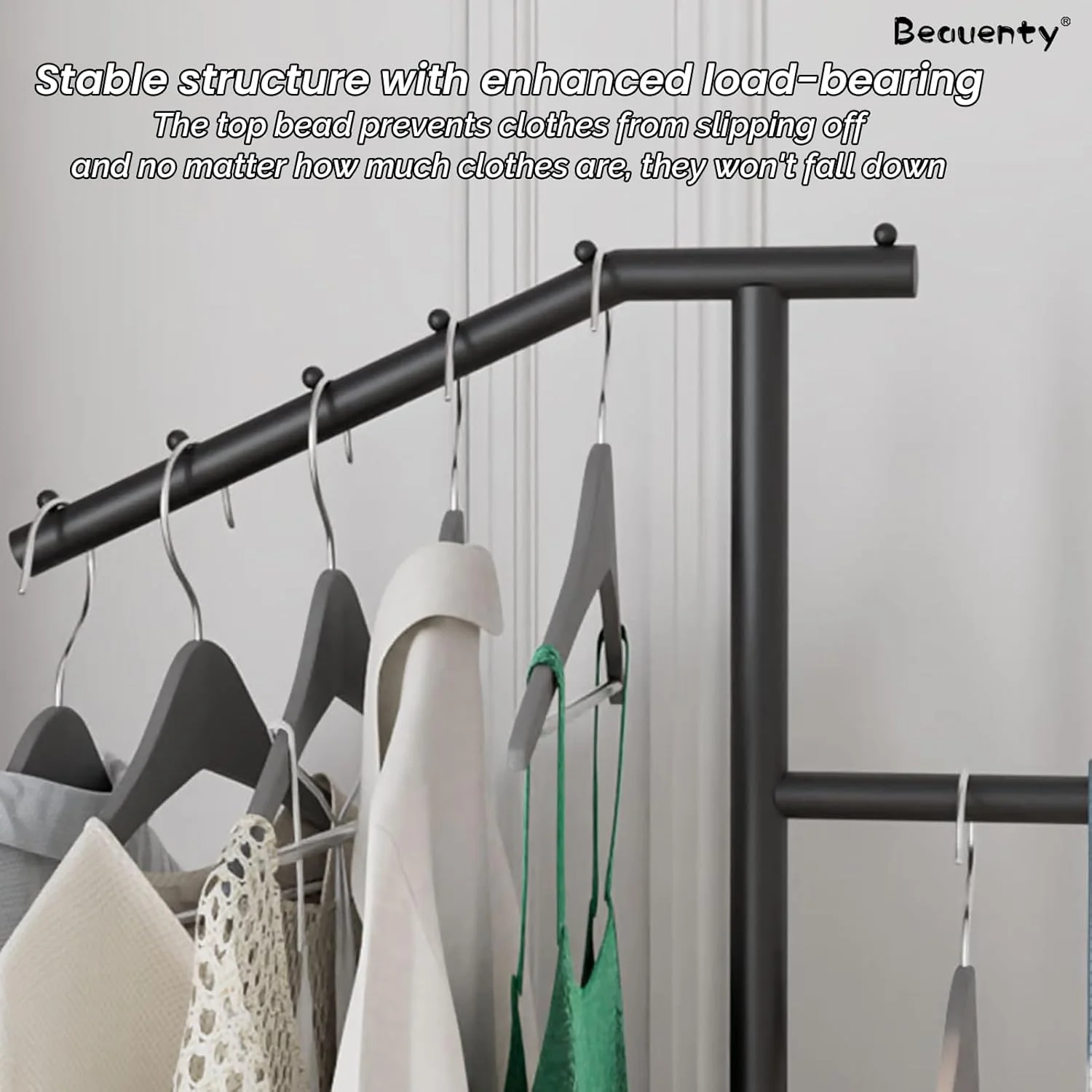 چوب لباسی فلزی مدرن Beauenty، رخت آویز ایستاده با پایه مرمر، آویز ورودی برای کت، کلاه، شال، لباس و کیف دستی (مشکی) چوب لباسی فلزی مدرن Beauenty، رخت آویز ایستاده با پایه مرمر، آویز ورودی برای کت، کلاه، شال، لباس و کیف دستی (مشکی)