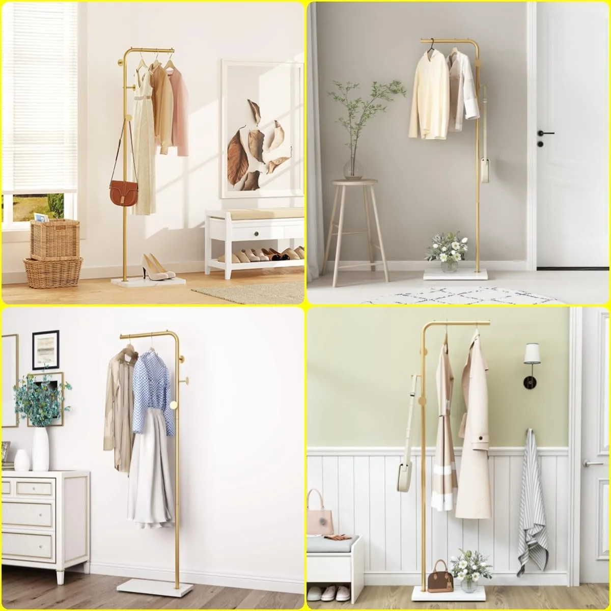 رخت آویز فلزی ایستاده Beauenty، رخت آویز ایستاده با پایه سنگین، درخت رخت آویز مدرن با میله متقاطع و 3 قلاب، برای لباس ورودی، اتاق خواب، اتاق نشیمن، دفتر، کلاه، روسری، لباس و کیف دستی رخت آویز فلزی ایستاده Beauenty، رخت آویز ایستاده با پایه سنگین، درخت رخت آویز مدرن با میله متقاطع و 3 قلاب، برای لباس ورودی، اتاق خواب، اتاق نشیمن، دفتر، کلاه، روسری، لباس و کیف دستی