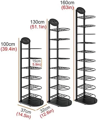 استند کلاه چند لایه فلزی با ظرفیت بالا، مناسب برای سازماندهی و نگهداری کلاه‌های بیسبال، ایستاده، مناسب اتاق خواب، راهرو و فروشگاه