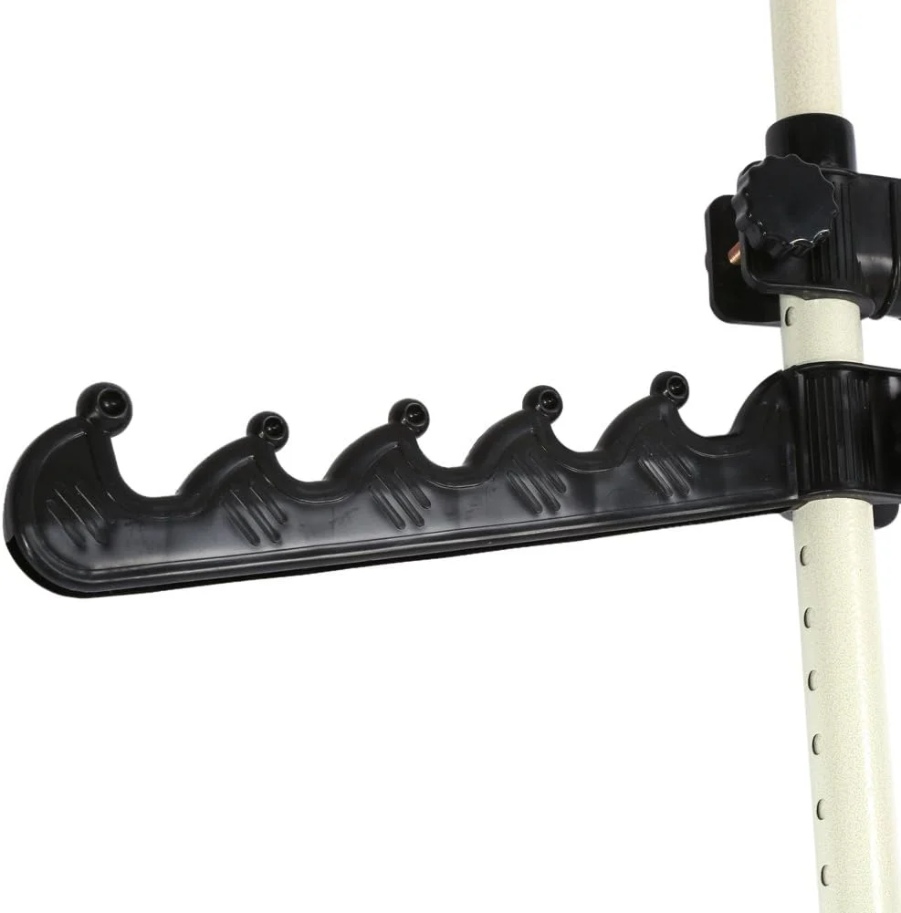 جالباسی ایستاده 4 میله ای ساده برای کمد اتاق خواب، آویز محکم و قابل تنظیم