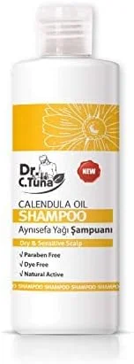 شامپو روغن کالاندولا دکتر سی. تونا فارماسی، مواد تشکیل دهنده کاملا طبیعی و پاک کننده عمیق، درمان تسکین دهنده برای موهای خشک، آسیب دیده، رنگ شده، مجعد و حساس، 100% گیاهی 225 میلی لیتر