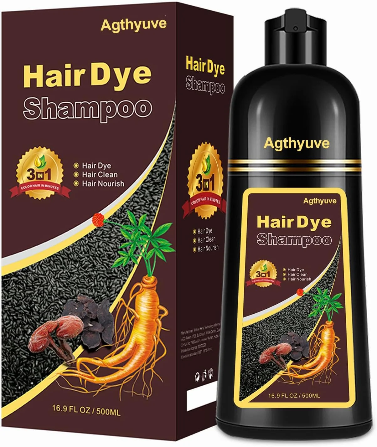 شامپو رنگ مو آگیتیوو 3 در 1، رنگ مو قهوه ای تیره 500 میلی لیتر، شامپو مو، شامپو رنگ مو نیمه دائمی، رنگ مو با ماندگاری 30 روز (قهوه ای تیره) شامپو رنگ مو آگیتیوو 3 در 1، رنگ مو قهوه ای تیره 500 میلی لیتر، شامپو مو، شامپو رنگ مو نیمه دائمی، رنگ مو با ماندگاری 30 روز (قهوه ای تیره)