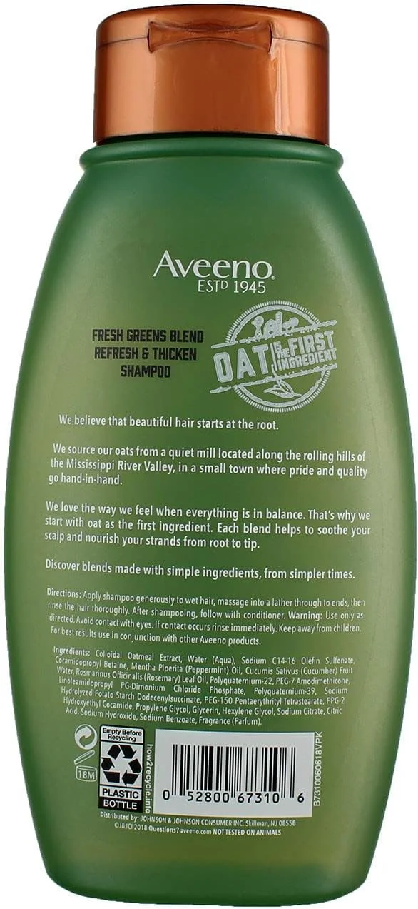 شامپو آوینو با ترکیب سبزیجات تازه، حجم دهنده، 354 میلی لیتر (دو عددی) شامپو آوینو با ترکیب سبزیجات تازه، حجم دهنده، 354 میلی لیتر (دو عددی)